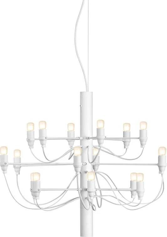 Flos 2097|18 by Gino Sarfatti kroonluchter opaal wit