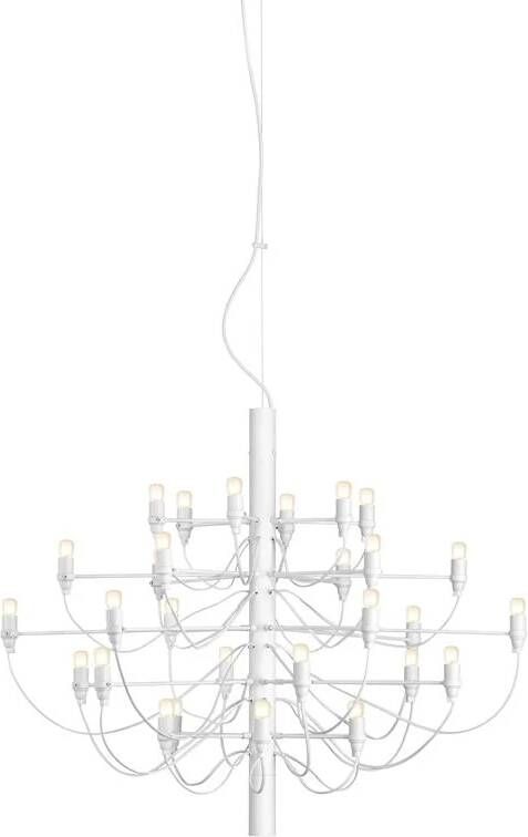 Flos 2097|30 by Gino Sarfatti kroonluchter opaal wit