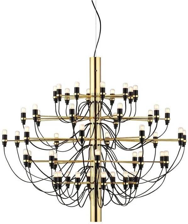 Flos 2097|50 by Gino Sarfatti kroonluchter Ø100 opaal messing