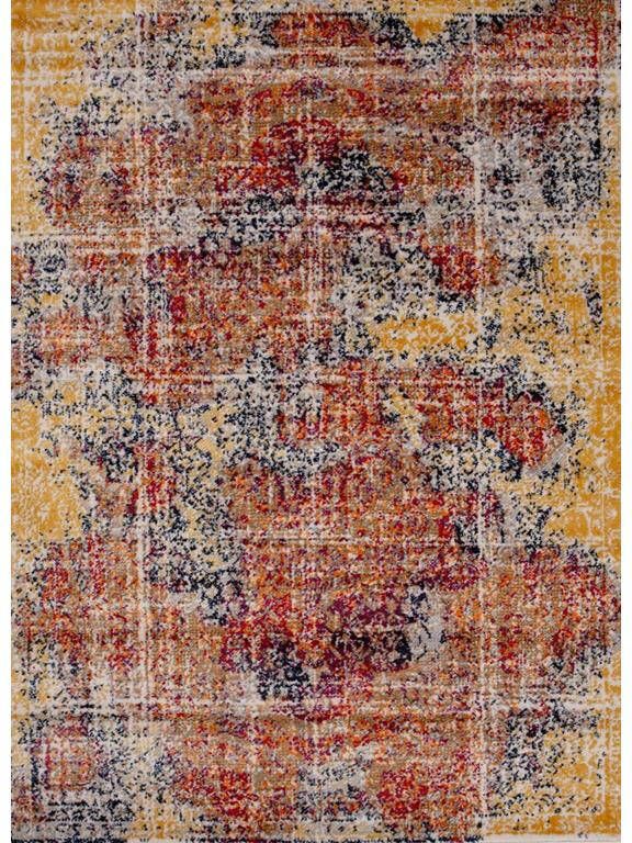 FlyCarpets Sarande Vintage Terra | Multi Vloerkleed