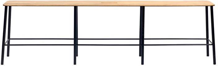 Frama Adam eetbank 160 eiken|zwart