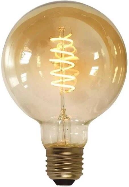 Freelight E27 7Watt Led Gold 95mm incl. Stappen Dimmer