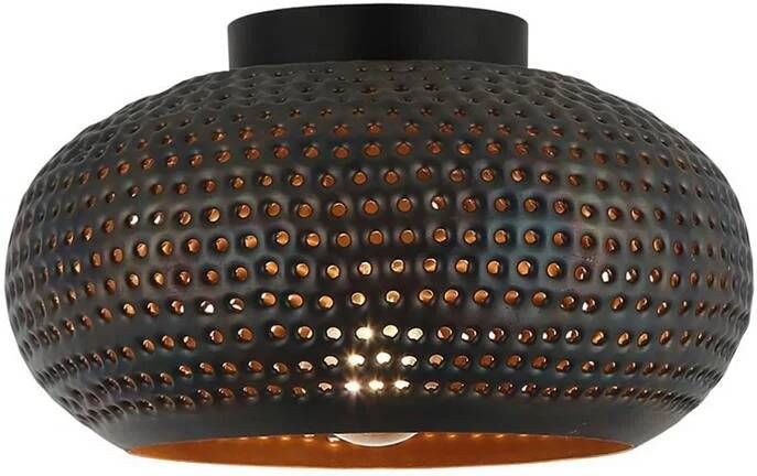Freelight Plafondlamp Fuoco Bruin Zwart Ø 35cm E27 Fitting