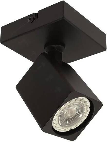 Freelight Spot Quadro Zwart GU10 1-Lichts