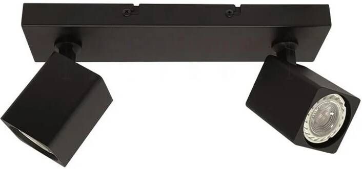 Freelight Spot Quadro Zwart GU10 2-Lichts