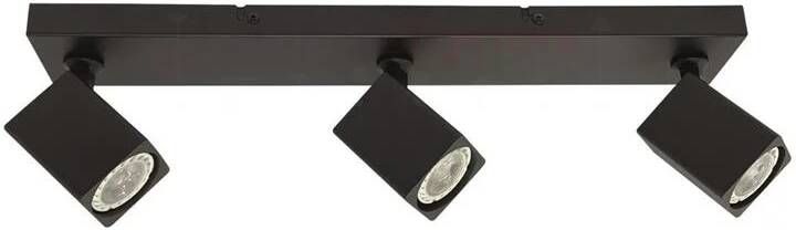 Freelight Spot Quadro Zwart GU10 3-Lichts