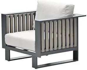 Garden Impressions Bologna lounge fauteuil carbon black taupe desert sand