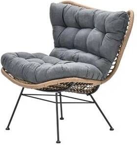 Garden Impressions Libelle relax fauteuil natural rotan mystic grey