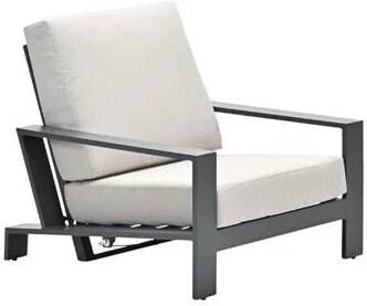Garden Impressions Lincoln verstelbare fauteuil carbon black desert sand