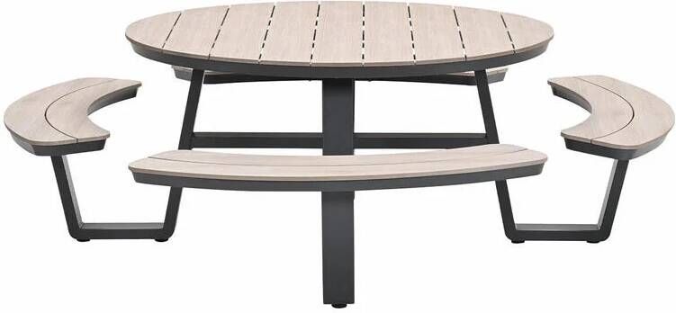 Garden Impressions Sarria picknick set Ø148 x 75 donker grijs