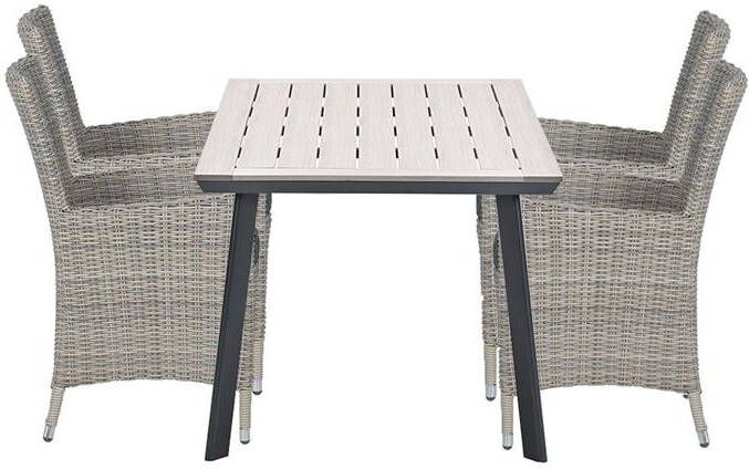 Garden Impressions Sharon tuinset 5-delig Penedo tuintafel 160x90 cm