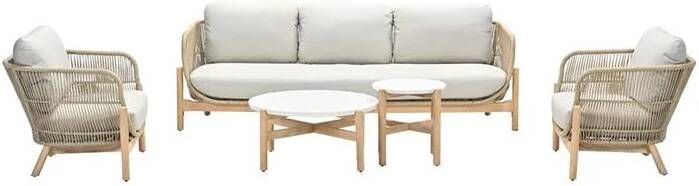 Garden Impressions Talara stoel bank loungeset 5-delig Zand