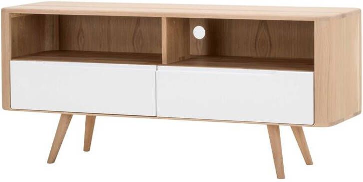 Gazzda Ena dressoir tv-meubel drie 135x42 whitewash