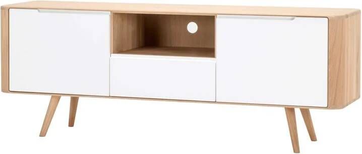 Gazzda Ena dressoir tv-meubel twee 160x42 whitewash