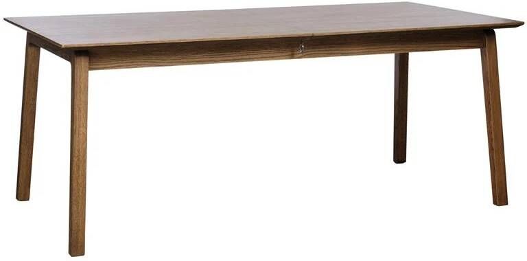 Giga Meubel Giga Living Eettafel Uitschuifbaar Donkerbruin Eiken 95x190-290cm Bari