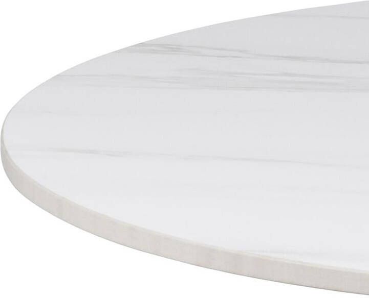 Giga Living Salontafel Laurens Wit Keramiek Ø60cm