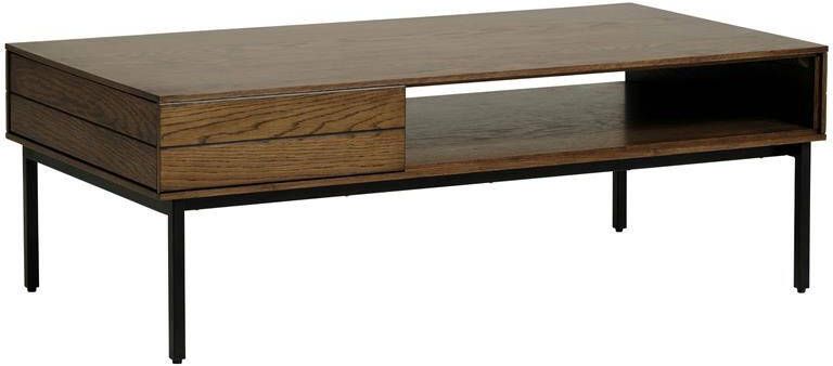 Giga Meubel Giga Living Salontafel Modica Salontafel Smoked Eiken 62x120cm