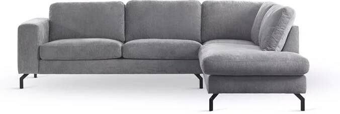 Giga Meubel 3-Zits Hoekbank Perfect Harmony Grijs Rechts