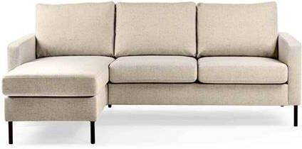 Giga Meubel 3-Zitsbank Beige 200x133x80cm Stof Bank Dillon