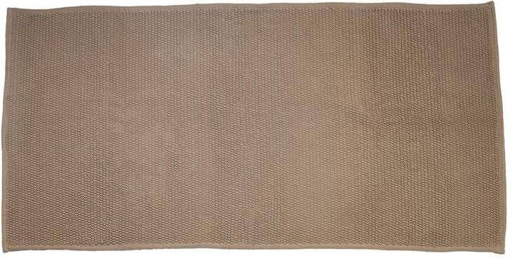 Giga Meubel Badmat Rechthoek Taupe Katoen 60x110x1cm Jovi