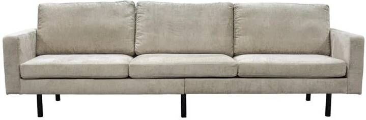 Giga Meubel Bank Stof Taupe 4-Zits Zitdiepte 49cm 280x84x90cm Florence