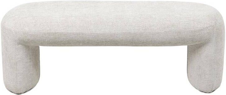 Giga Meubel Bankje Beige Stof|Textiel Scandinavisch 110x45x40cm