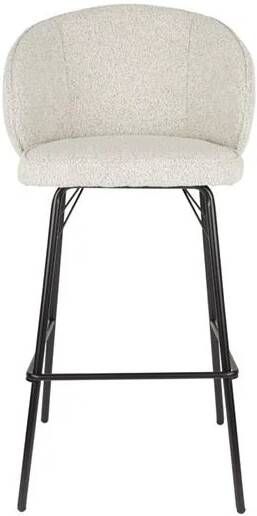 Giga Meubel Barkruk Beige Stof Joa Set van 2