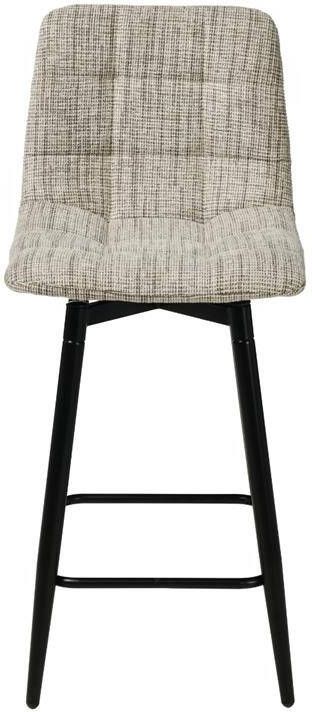 Giga Meubel Barstoel Taupe Stof Draaibaar 51x43x105cm Jente
