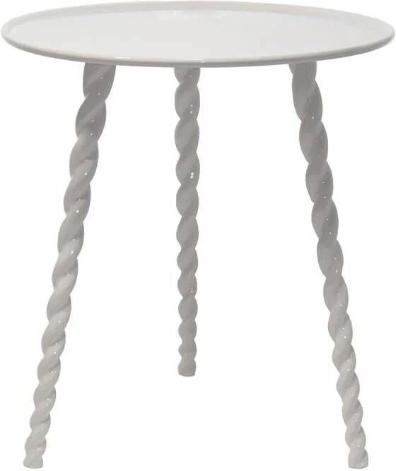 Giga Meubel Bijzettafel Rond Beige Aluminium 45 5x45 5x50cm Santi
