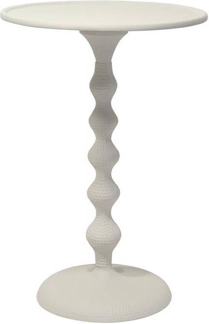 Giga Meubel Bijzettafel Rond Grijs Aluminium 38x38x56cm Fresia