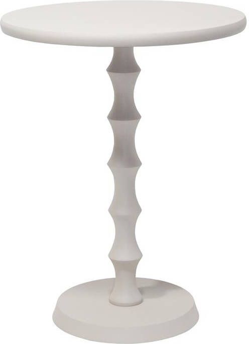 Giga Meubel Bijzettafel Rond Metaal Beige 40x40x51 5cm Fiene