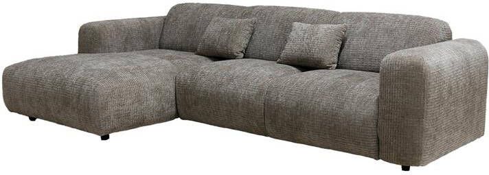 Giga Meubel Chaise Longue Bank Taupe Ottomane Links Dijon