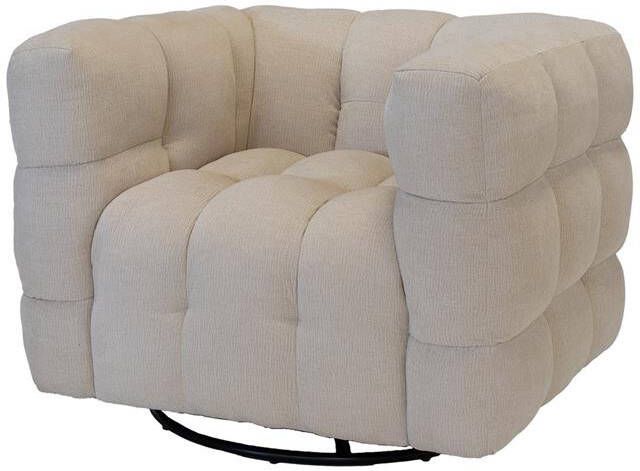 Giga Meubel Draaifauteuil Beige Zithoogte 44cm Stuva