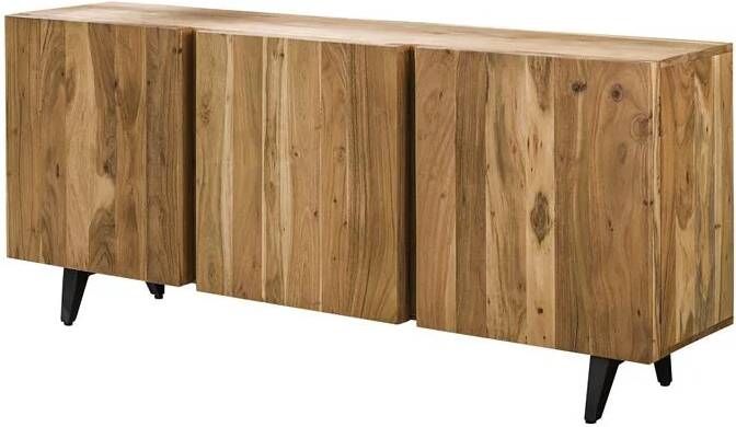 Giga Meubel Dressoir Acaciahout 3-Deurs 180x40x76cm