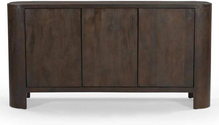 Giga Meubel Dressoir Donkerbruin Mangohout 150x40x76cm Mitchel