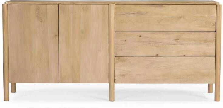 Giga Meubel Dressoir Naturel 190cm Mangohout 190x40x85cm