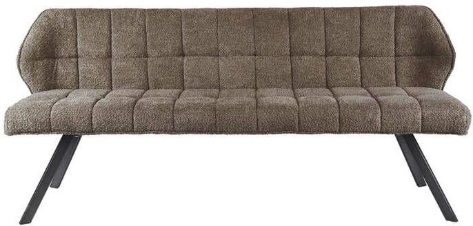 Giga Meubel Eetkamerbank 2 5-Zits Taupe 180x59x84cm Raster