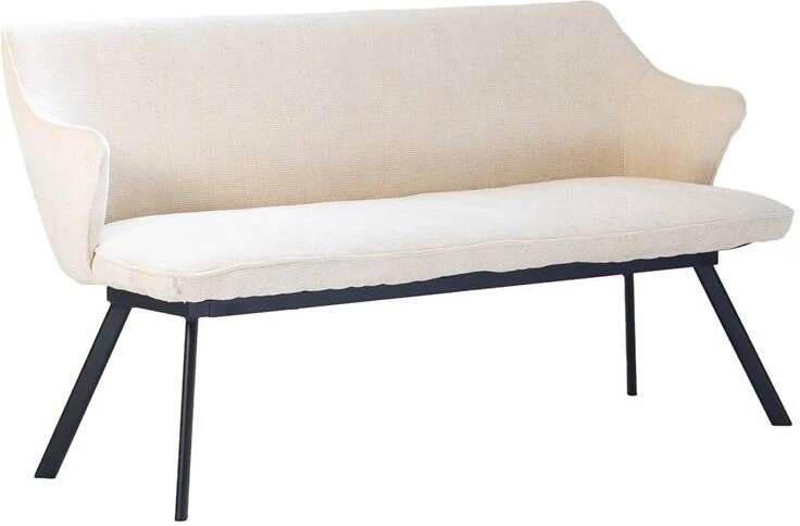Giga Meubel Eetkamerbank Beige Stof 160x60x88cm Taylor