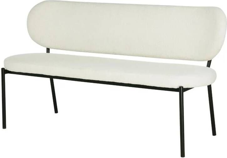 Giga Meubel Eetkamerbank Beige Stof Zitbreedte 160cm Maddie