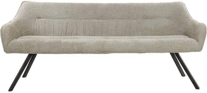 Giga Meubel Eetkamerbank Zand Bouclé Zitdiepte 60cm 190x61x83cm