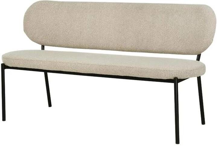 Giga Meubel Eetkamerbank Taupe Stof Zitbreedte 160cm Maddie