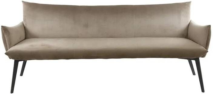 Giga Meubel Eetkamerbank Velvet Champagne 200x65x82cm