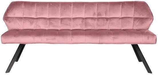 Giga Meubel Eetkamerbank Velvet Roze 180x59x84cm