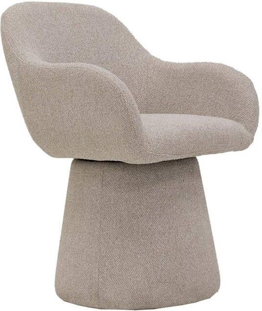 Giga Meubel Eetkamerstoel Beige Draaibaar Minthe Set van 2