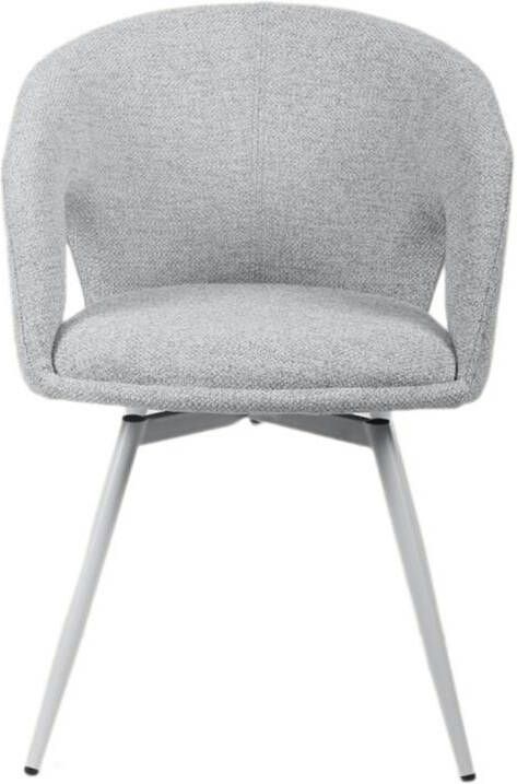 Giga Meubel Eetkamerstoel Beige Draaibaar Stof Nina Set van 2