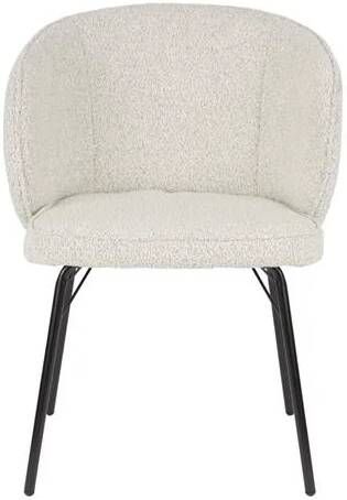 Giga Meubel Eetkamerstoel Beige Stof Joa Set van 2