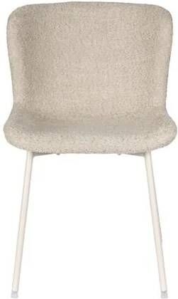 Giga Meubel Eetkamerstoel Beige Stof Marion Set van 2