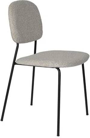 Giga Meubel Eetkamerstoel Beige Stof Roos Set van 2