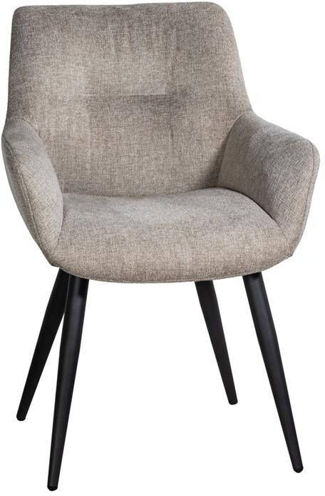 Giga Meubel Eetkamerstoel Beige Stof Joah Set van 2