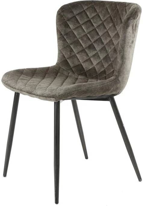 Giga Meubel Eetkamerstoel Bend Velvet Taupe